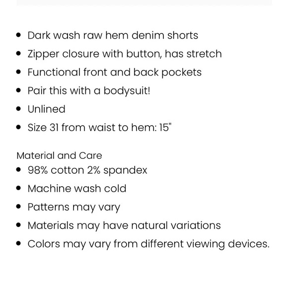 Pink Lily Jean Shorts - Picture 5 of 5